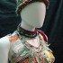 Nancy Hagler-Vujovic, SCC art instructor, created this piece out of upcycled materials.